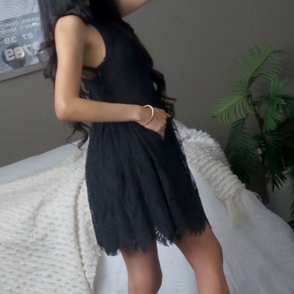 Free People Verushka Lace High Neck Mini Dress - Picture 10 of 13